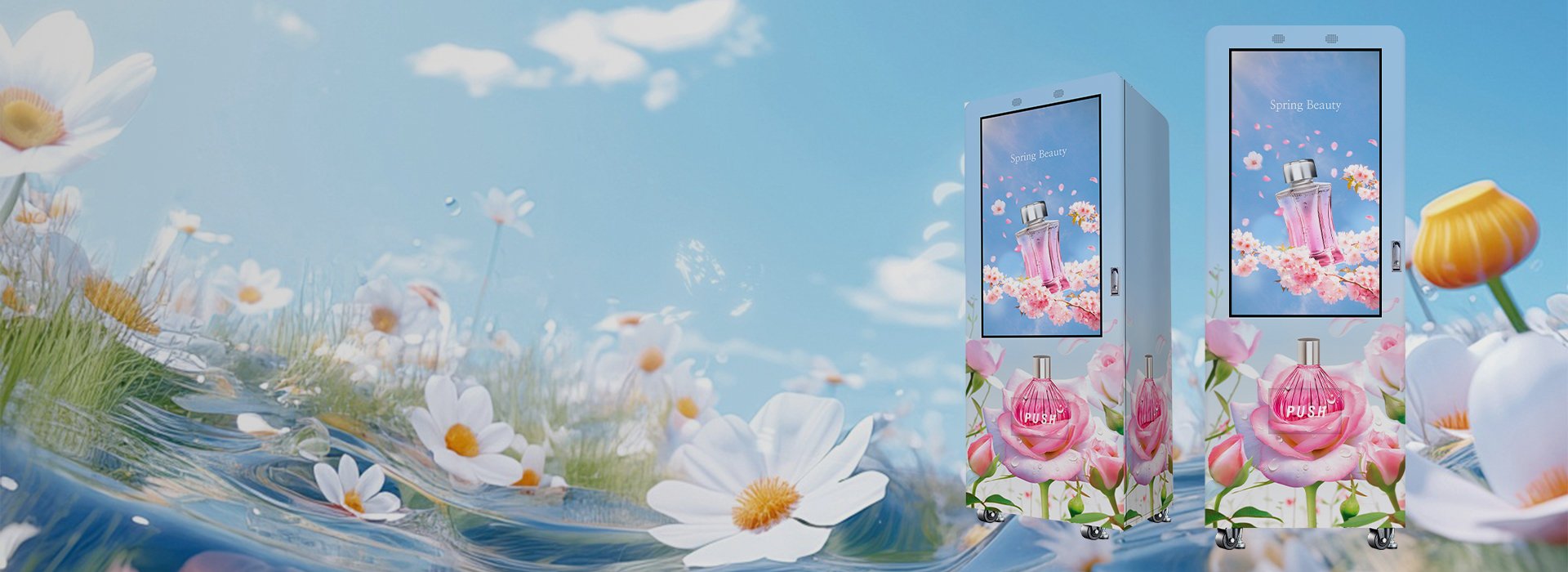 Fragrance Vending Machine, 24-Hour Instant Fragrance Retail