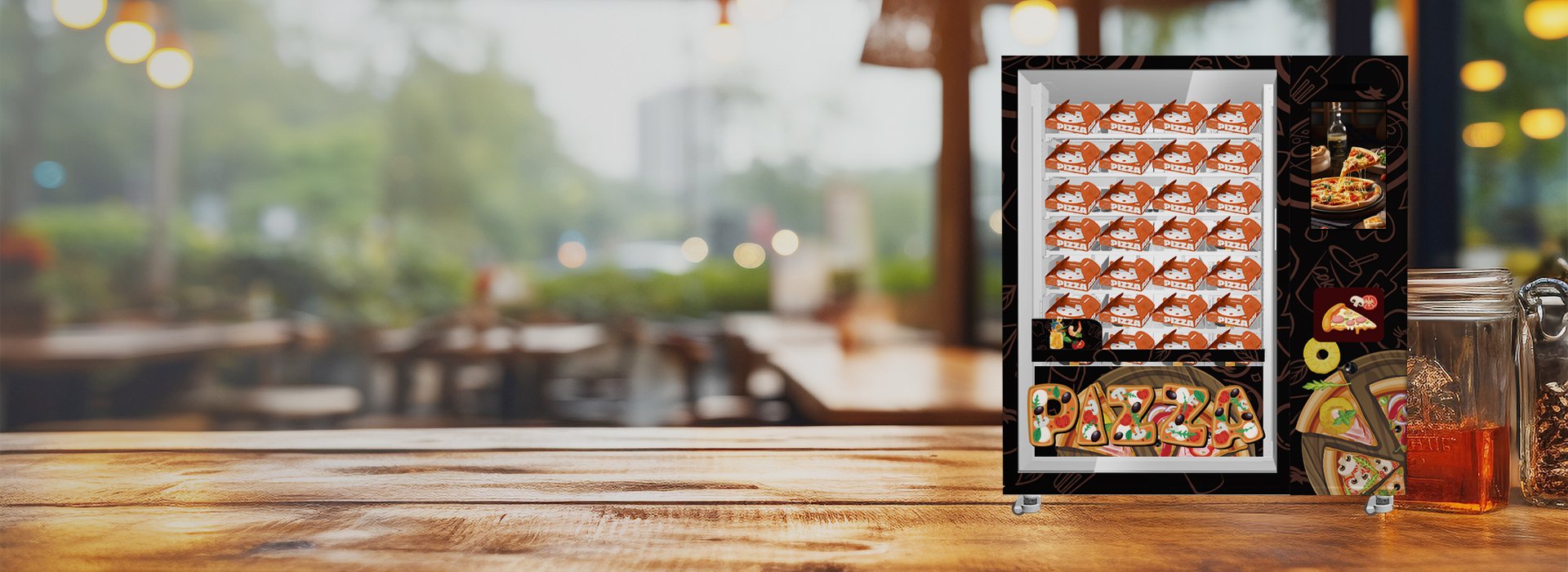 Pizza Vending Machine, One-Stop Solution for 24-Hour Cooked Food Retail
