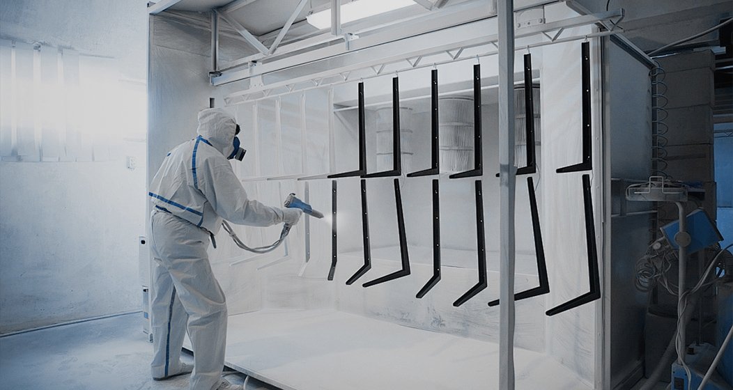 High-Temperature Spraying on a Production Line