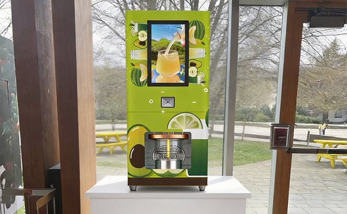 S11 Freshly Squeezed Juice Vending Machine in Toronto, Canada