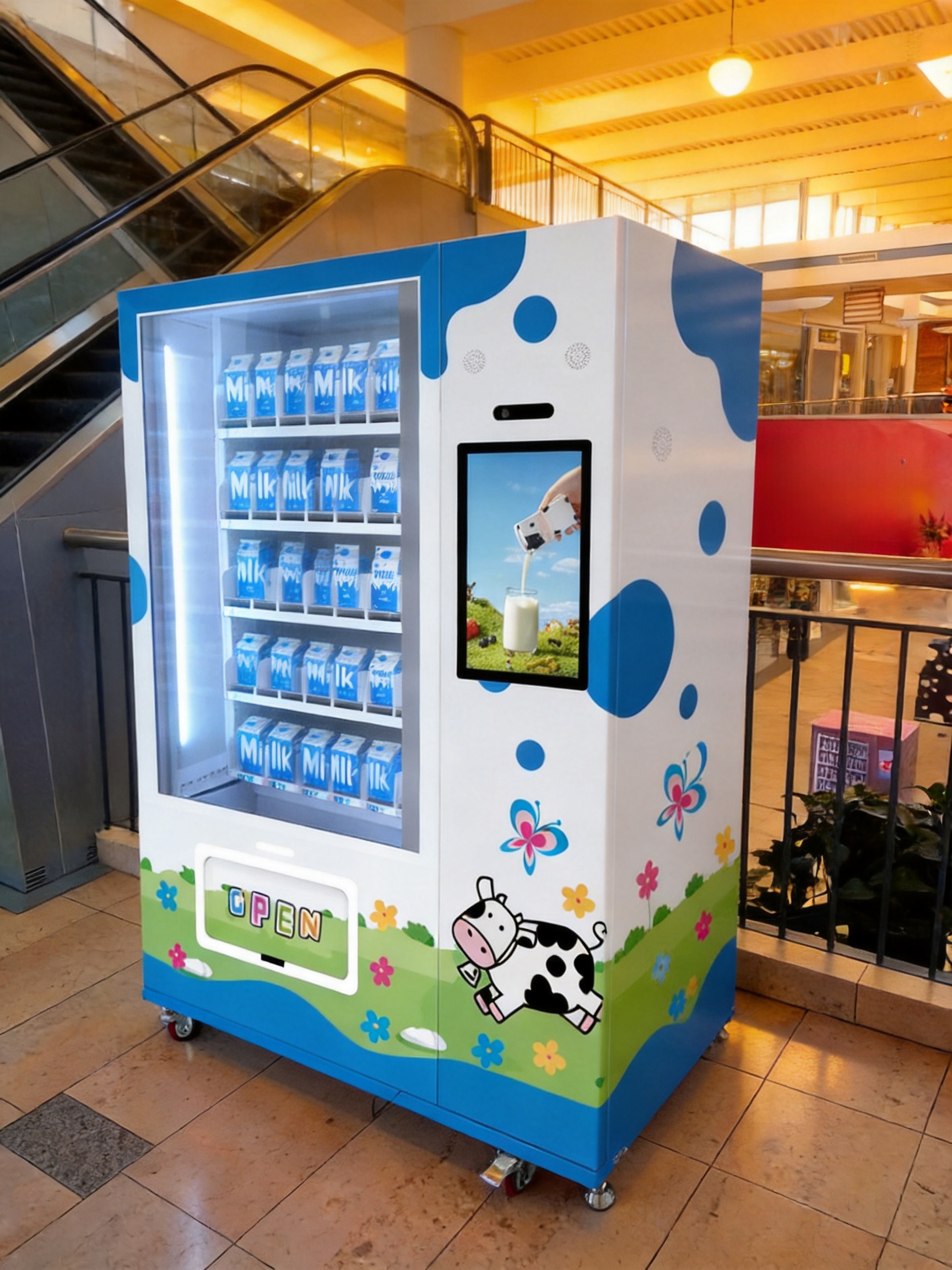 Turkey: S6 | 21.5-Inch Touchscreen Vertical Lift Vending Machine