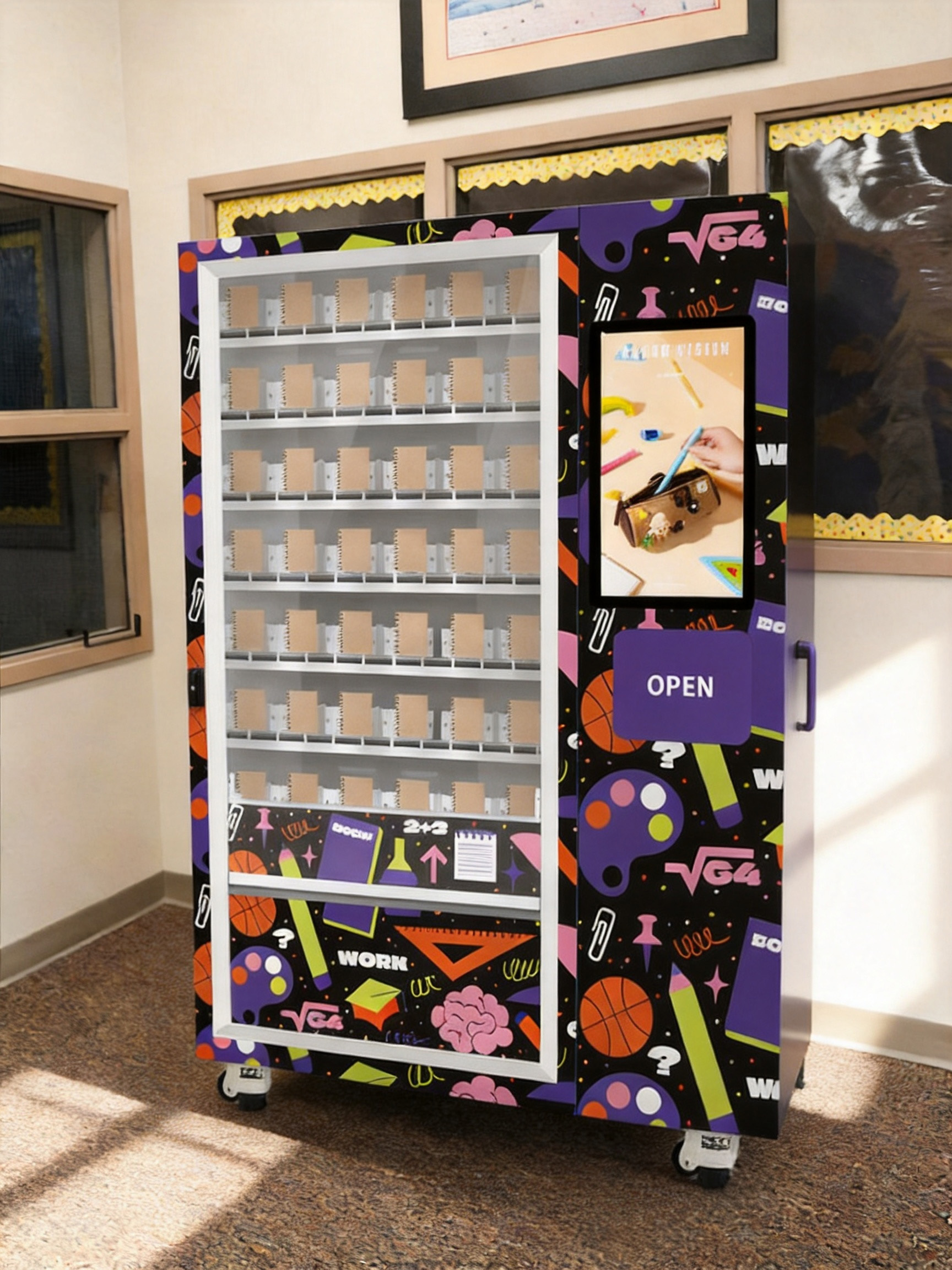 United States: S4 | 21.5-inch Touchscreen Conveyor Lift Vending Machine