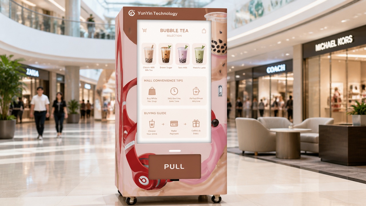 Canada - Vancouver Commercial Complex Beverage Retail Project Product S8 Bubble tea vending machine