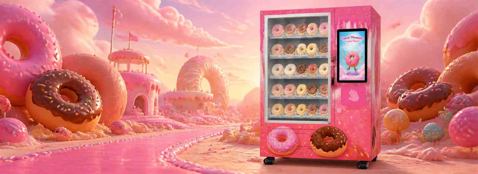 Donut vending machine, creating an efficient dessert retail solution