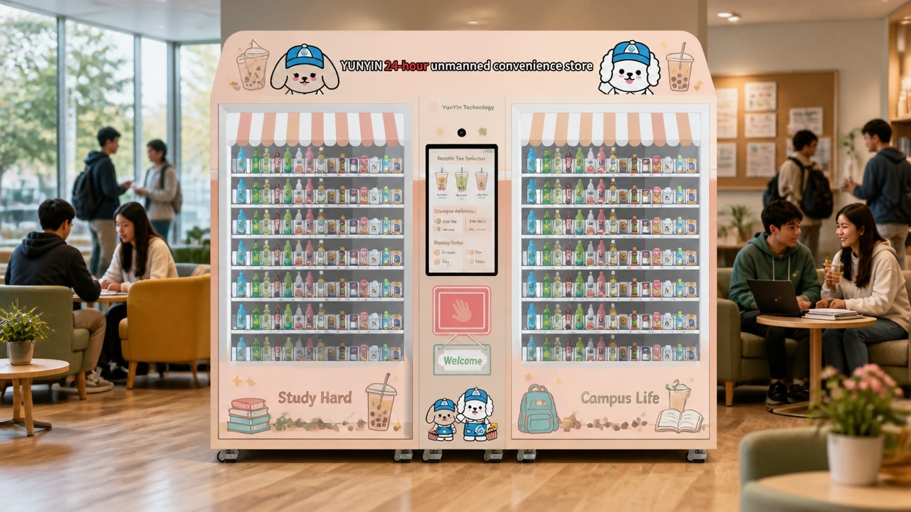 Malaysia - Kuala Lumpur University Campus Beverage Sales Project Product S5 Bubble tea vending machine