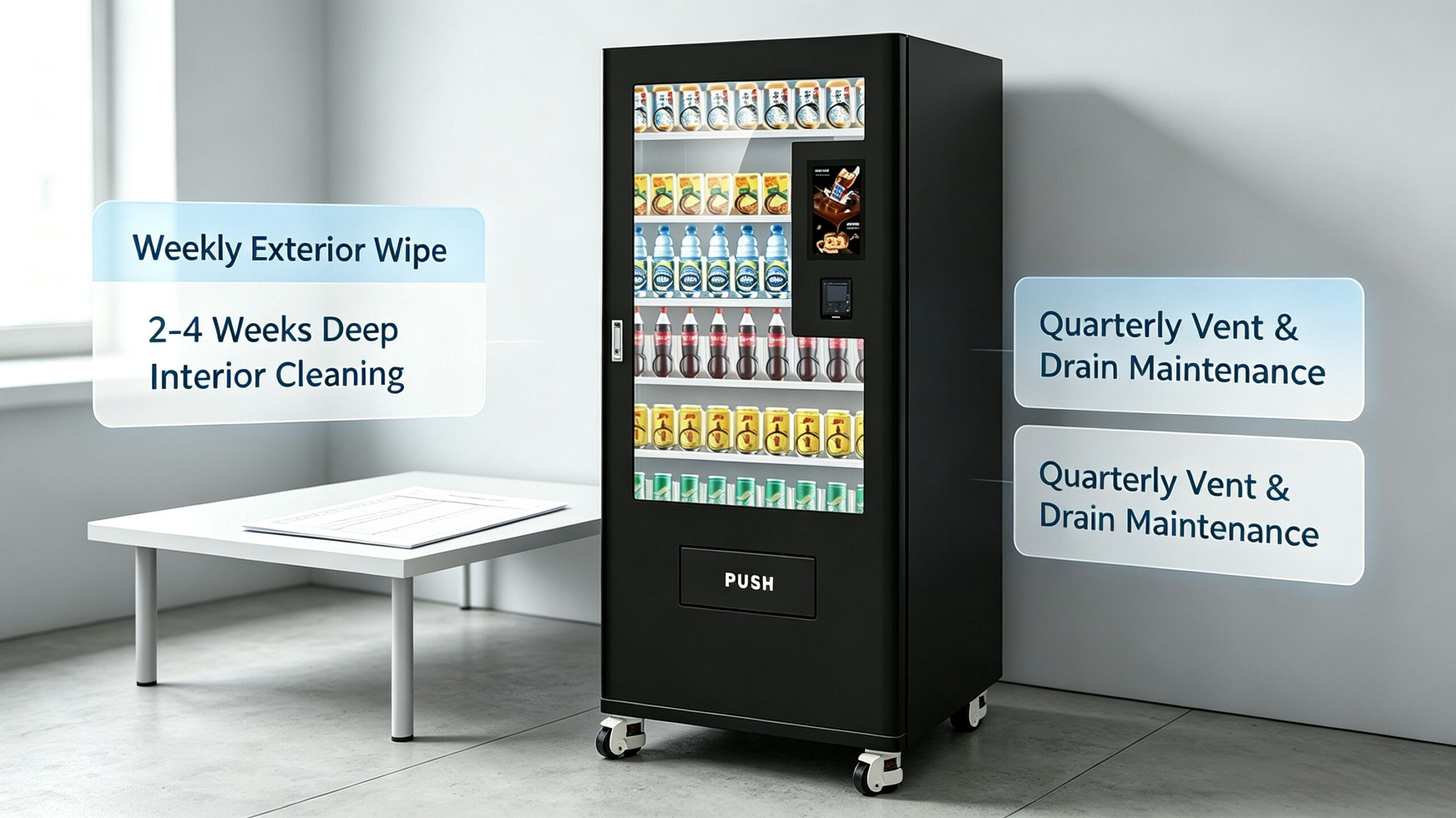 Recommended Cleaning Frequency for Vending Machines