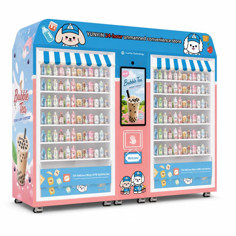 S5 | 32-inch double cabinet micro super bubble tea vending machine