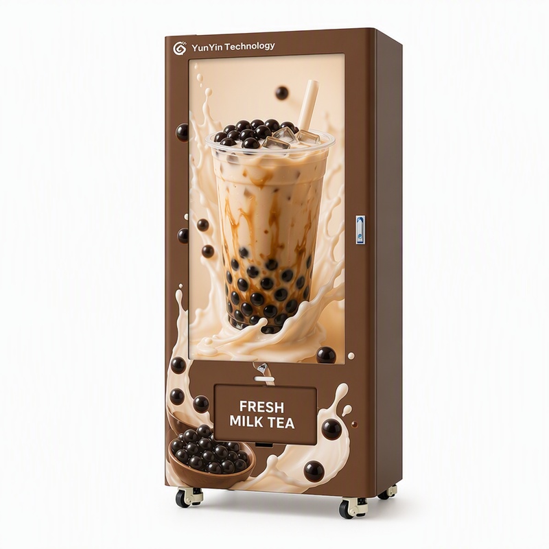 S8 | 55-inch large screen direct lift and direct drop bubble tea vending machine