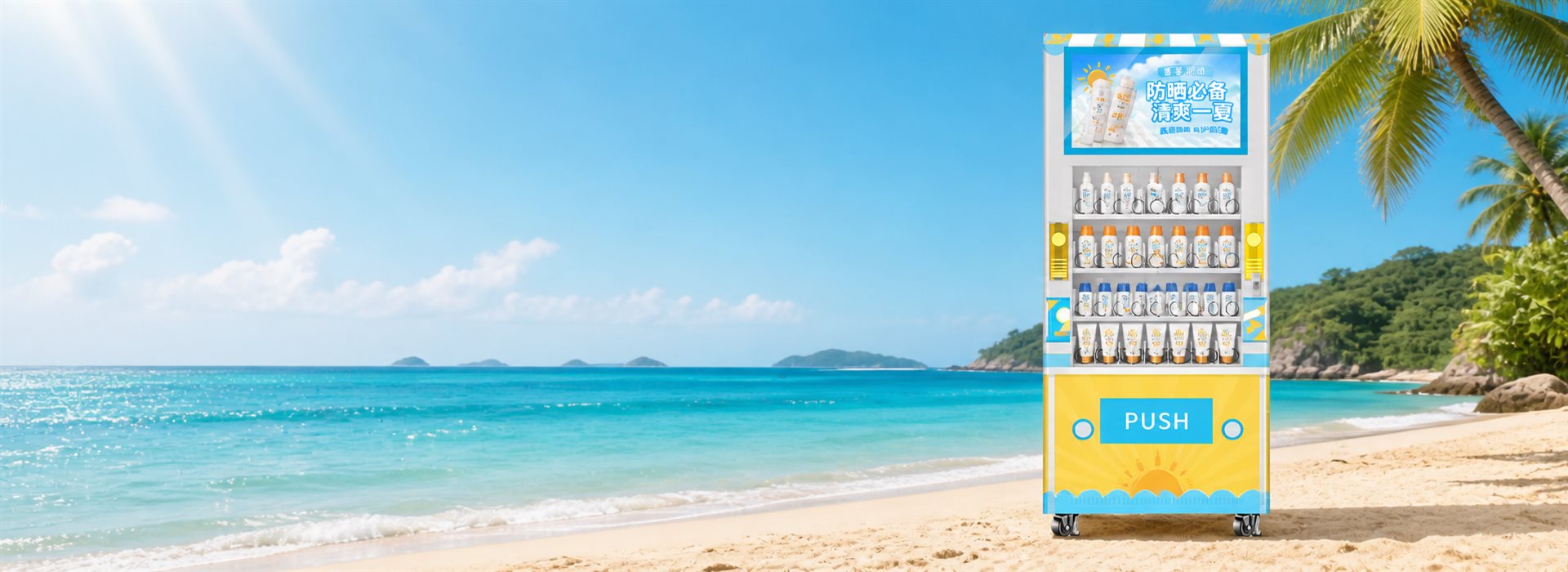 Sunscreen vending machine, seizing opportunity in outdoor consumption