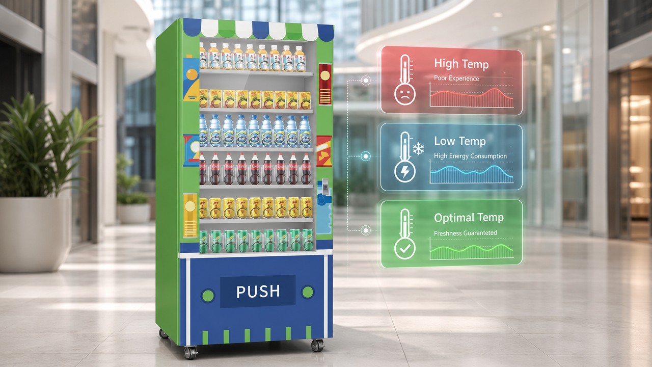 The effects of excessively high or low temperatures in vending machines