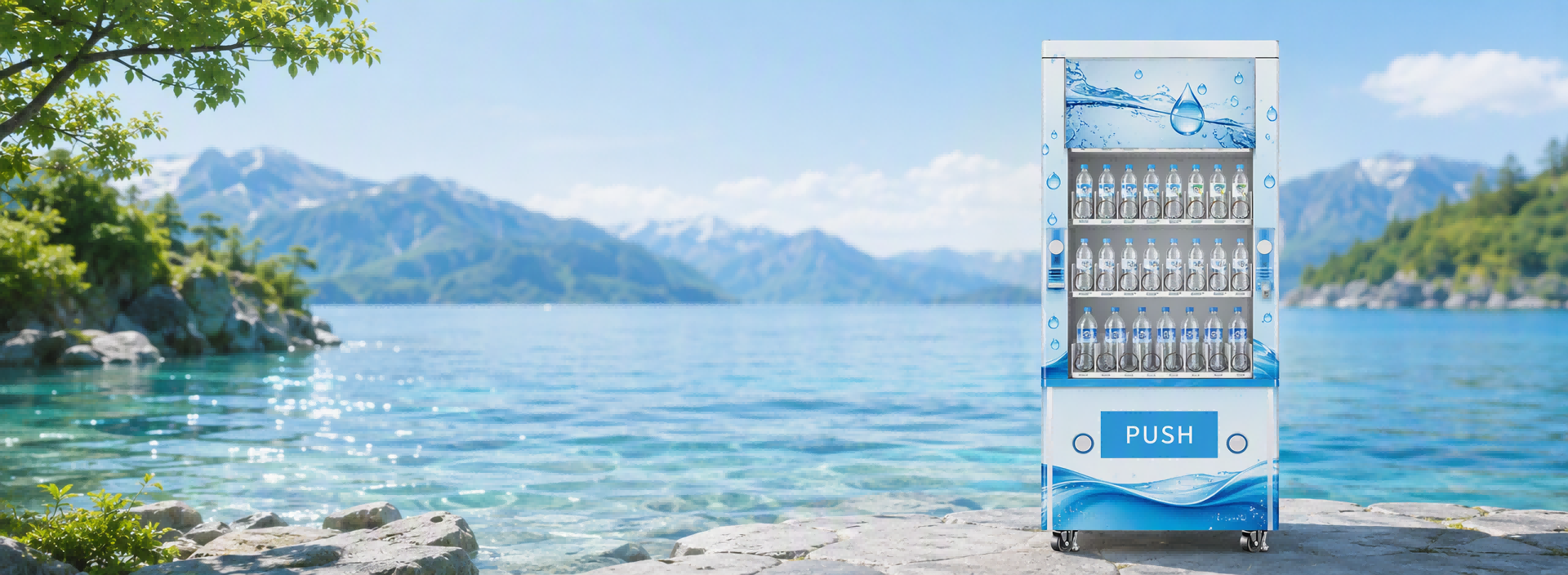 Water Bottled vending machine, one-stop intelligent water vending solution