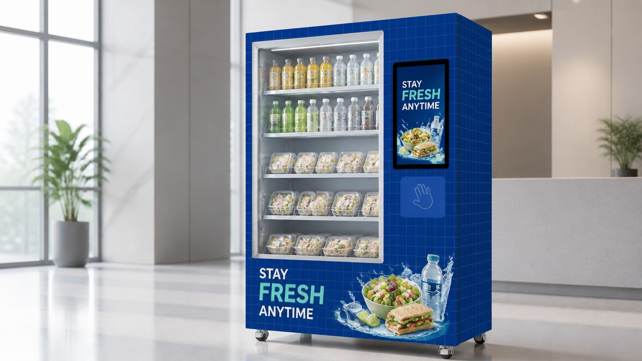 What temperature should a vending machine be
