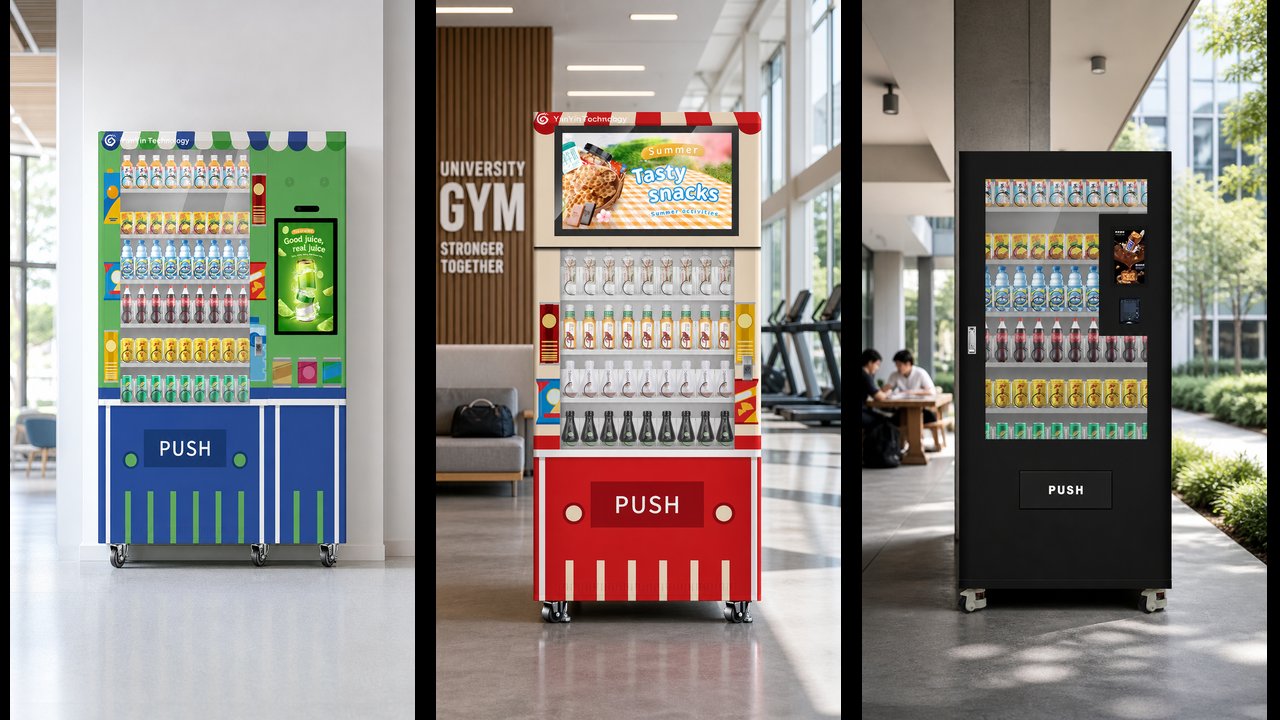 Which types of vending machines are suitable for schools