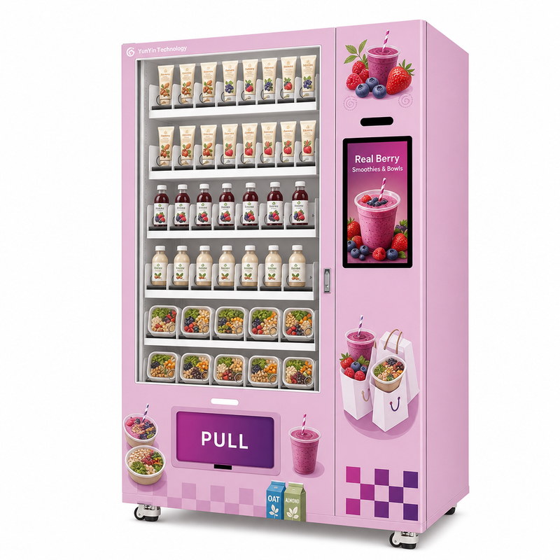 S6 | 21.5-inch touchscreen elevator-lowering vending machine