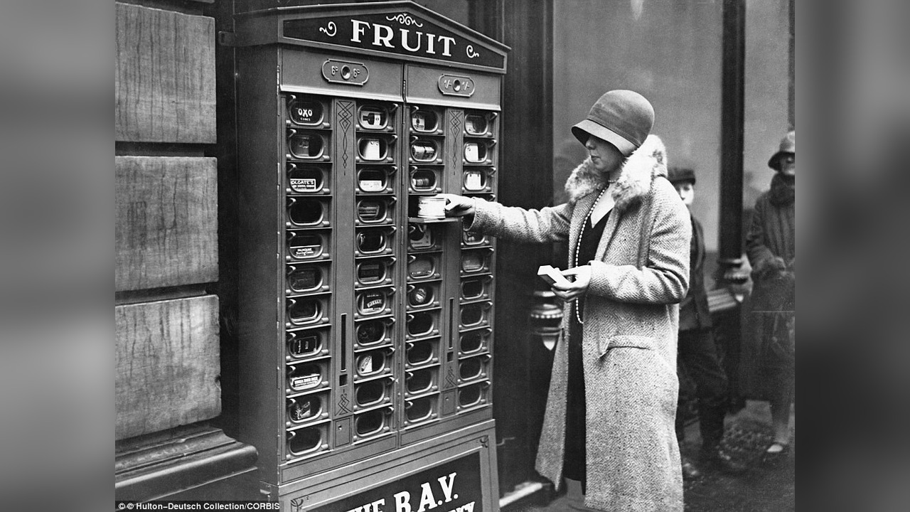 The 20th Century Vending Machines Entered a Phase of Large-Scale Development
