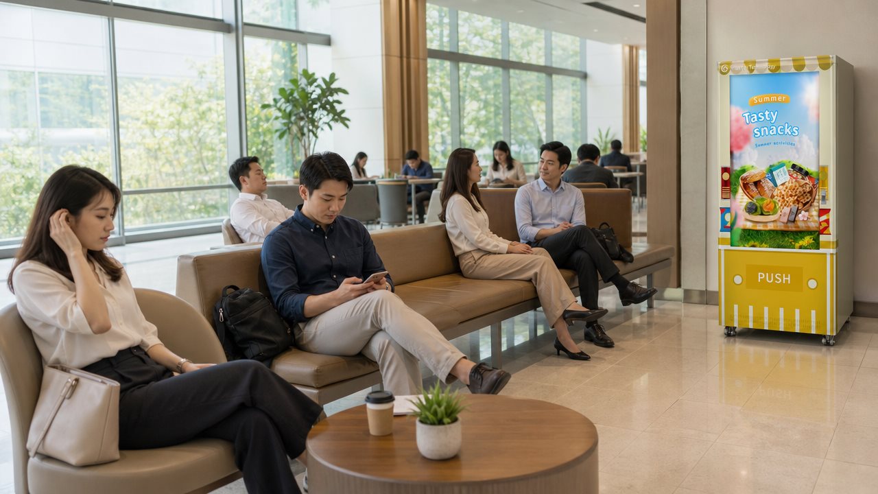 Why is your machine placed in a busy area but its sales are not increasing,